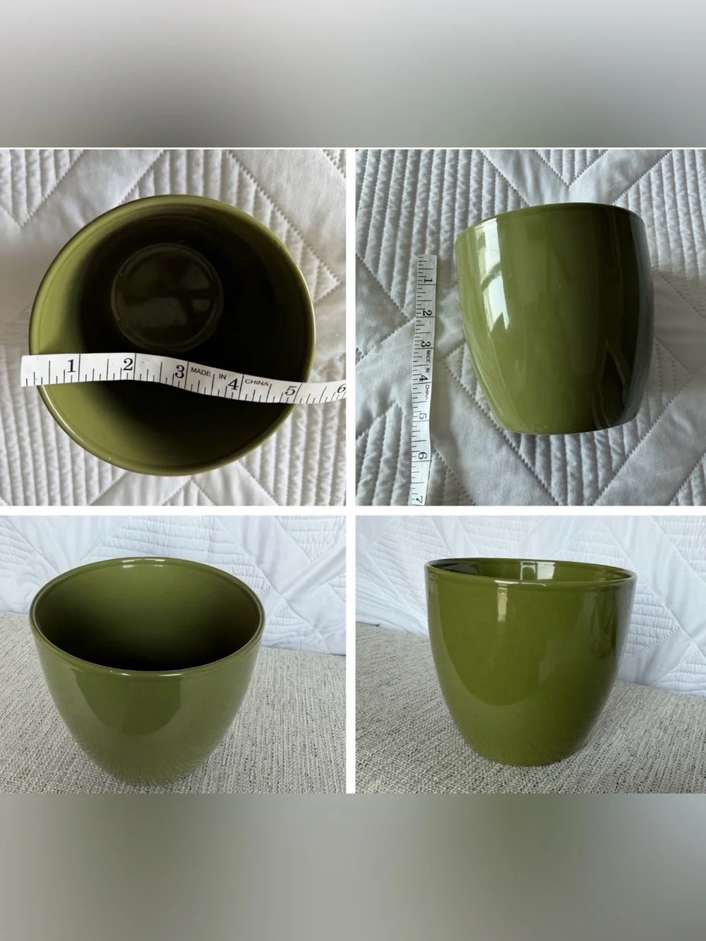 Green Ceramic Planter Pot